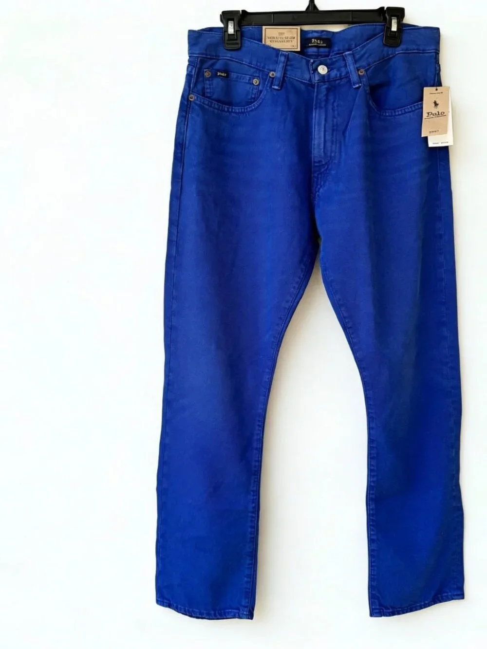 NWT Polo Ralph Lauren mens 32/30 Callen High Rise Slim Jeans Denim Blue Org $125